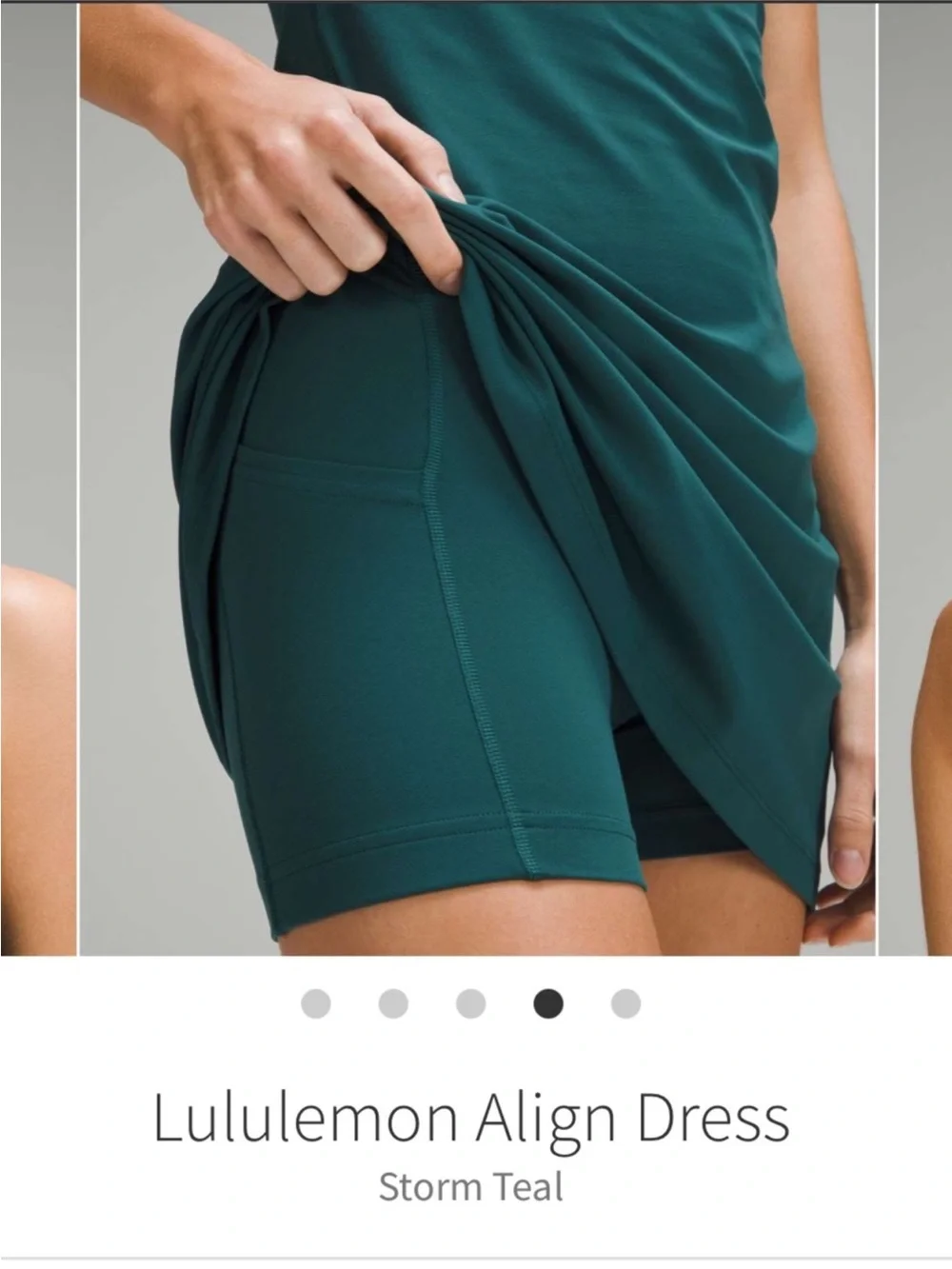 Lululemon Align Dress Storm Teal Sz 4 Rare
